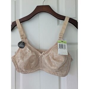 Bali Classic Support Spa Closure Wireless Bra Size‎ 38B Beige NWT $44 3372